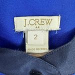 J.Crew Blouse 2 Blue Sleeveless Button Polished Quiet Luxury Minimalist Academia Photo 2