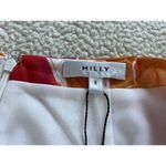 Milly  Mira Paper Peony Print Mini Skirt in Happy Orange Multi Size 6 Photo 5