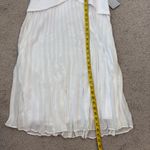 Julia Jordan  Mixed Media Pleated Skirt Midi Dress Ivory 10 Photo 8