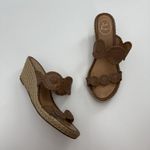 Jack Rogers Shelby Brown Leather Wedges Size 9M Dominican Republic Photo 0