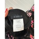 B Darlin  Juniors Strapless Floral Dress Black Ruffle Mini Sweetheart Neck Sz 5/6 Photo 5