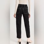 Reformation Cowboy High Rise Straight Jeans Black Photo 1