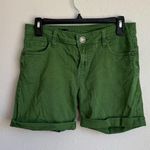 Kut From The Kloth  Green Catherine Mid Rise Boyfriend Short Womens 2 Casual Photo 0