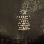 Aerie OFFLINE Crossover High Rise Crackle Black Legging Womens Large 5372 Photo 1