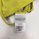l*space L* Millie Bikini Top In Apple Green/Yellow Size Small NWT Photo 4