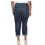 NYDJ  Boyfriend Jeans LiftxTuck Embroidered Patches Cuffed Women’s Plus Size 24W Photo 1