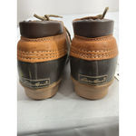 Eddie Bauer Womans Vtg 5 Brown Rubber Leather Laces Sheepskin Insert Duck Boots Photo 4