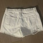 Pistola  Nova High-rise Distressed Cut-off Stretch Jean Shorts In White 29 Photo 1
