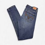 Levi's Levi’s Too Super Low Skinny Denim Blue Jeans Ladies Size 7M 29 x 30 Photo 12