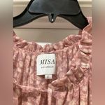 MISA Los Angeles  Purple Floral Long Sleeve Dress Photo 4