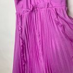 Halston Heritage Nwt  Pleated Georgette Dress Tulip Purple Sz 0 Photo 6