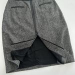 Women's J' Envie New York Black & Ivory Pencil Zipper Front Skirt Sz: 8 (b34) Size 6 Photo 2