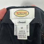 Talbots Pants 10 Black Embroidered Butterfly Y2K Fairycore Cottagecore Stretch Photo 1