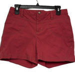 Athleta Womens  Shorts Outdoor Hiking Performance Athleisure Red Size 8 EUC #7706 Photo 0