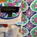 Talbots  PURPLE, BLUE & GREEN COTTON FLORAL SKIRT (8) Photo 9