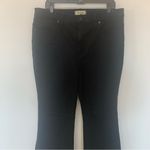 Madewell EUC  Curvy Skinny Flare High Waist Black Frost Wash Jeans Size 33 Photo 4