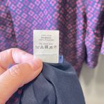 Madewell  Women's Silk‎ Bell-Sleeve Painted Clover Purple Dress Size 2 Photo 6