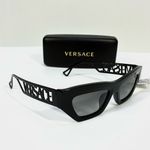 Versace  53mm Irregular Sunglasses VE4432U Black NEW Photo 0