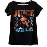 999 Club Juice World T Shirt‎ Women Small Black Tee Short Sleeve Cotton Rap Read Photo 0