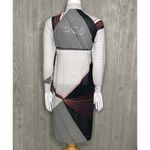 Vintage 70s chiffon snap shirt flowy sheer art deco style unique shirt dress cov White Photo 4