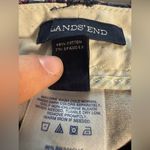 Lands' End  women’s Fit 2 Straight Leg Stretch Casual Pants Geometric size 14 blue Photo 3