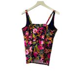 Lands' End Modest Wide Strap Square Neck Underwire Tankini Top Women's 16 New Photo 4