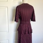 ALC Frank A.L.C Woman Avi Twist-front Silk-jacquard Peplum Photo 7