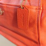 Coach Red Satchel Crossbody Bag Colette Cardinal Pebbled Leather Gold Hardware Photo 11