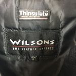 wilson's leather Wilsons Vintage Black 100% Leather Zip Up Moto Cropped Jacket S Photo 6