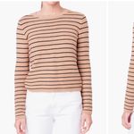 English Factory  New Tan & Black Striped Knit Sweater Photo 1