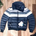 Perfect Moment Queenie Down Coat Jacket, Black Rainbow Size XS New w/Tag Photo 2