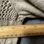 Aventura Open Knit Cardigan Sweater L Taupe Textured Longline Duster Boho Tan Size undefined Photo 5