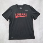 Nike  Black Short Sleeve Cougars Tee Active Fan Tshirt Athletic L Large Photo 0