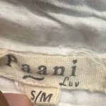 Paani S/M Cotton Summer Dress Mini Embroidered White Beach Greek Boho Elegant Photo 4