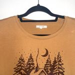 Maurice's Tan & Brown Ski Lodge Velvet Graphic Short Sleeve Tee Photo 2