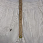 Athleta Cabo Linen Wide Leg White Elastic Minimalist Old Money Relaxed Pants 8 Photo 12