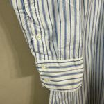 Xirena Marlowe Coastal Stripe Midi Shirt Dress Women Small White Blue Preppy NWT Photo 10