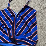 Allison Joy  Blue and Red Striped Wrap Camisole Photo 1