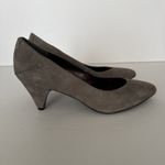 B Makowsky Shoes‎ Gray Suede Leather Nubuck Pumps Heels Neutral Women Size 8 M Photo 3