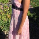 JCPenney Pink Paisley Halter Dress With Polkadot Ribbon Size XS Photo 4