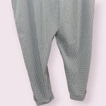Bill Blass  Jeans  Black White Gingham Ankle Pants Rolled Hem Size 14 Stretch NWT Photo 4