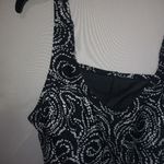 st. john's bay SJB 24W Black White Tankini  Swim Top Plus Photo 2