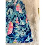 Lilly Pulitzer ‎ Essie Dress Sparkling Blue Hey Bay Bay Sailboat Print Women's XS Photo 4
