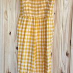 Old Navy Yellow & White Gingham Jumpsuit size Medium Photo 6