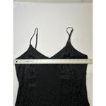 The Range  x Revolve Leopard Satin Animal Print Black Slipdress. Size L Photo 6