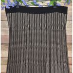 Luna Womens Brown Pleated Pull On Midi A-Line Sweater Skirt Plus Size 2X Photo 1