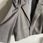 Jones New York  Gray Cropped Blazer Women’s Size 6 Tailored Career Jacket Photo 3
