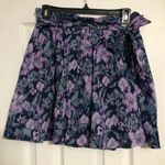Old Navy paper bag ruffle abstract floral skirt women’s size 2 with belt Photo 0