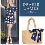 Draper James NWT  Everyday floral scarf straw tote bag Photo 3
