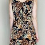All that jazz Vintage  Brown Floral Tribal Beaded Mini Tank Dress Photo 2